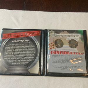 2003 kennedy half dollar and 2003 kennedy half dollar first commmemorative mint
